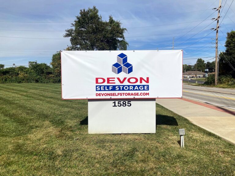 Custom banner for Devon Self Storage in Troy, IL – view 2