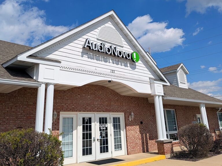 Channel letter sign for AudioNova in Edwardsville, IL – view 2