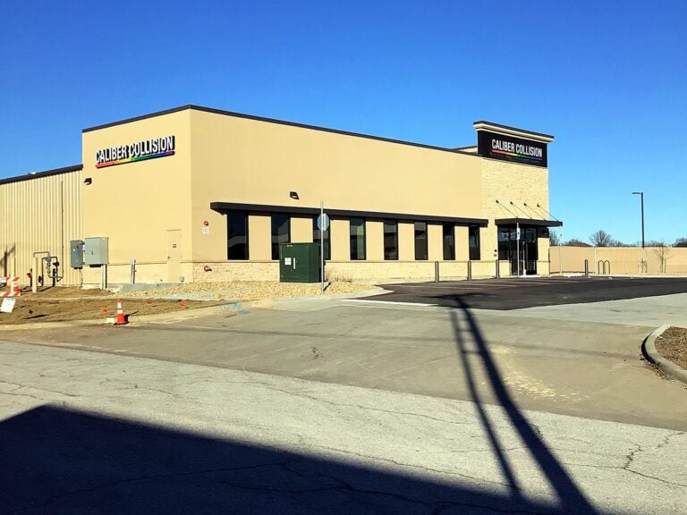 Channel letter sign for Caliber Collision in Springfield, MO – view 2