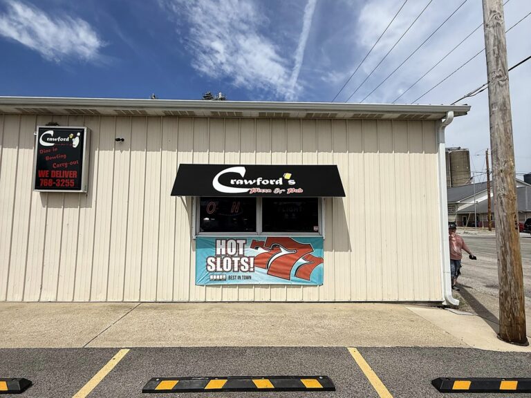 Channel letter sign for Crawford's in Moweaqua, IL