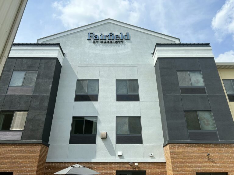 Channel letter sign for Fairfield by Marriott in Bloomington, IL