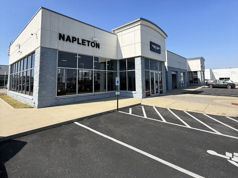Channel letter sign for Napleton in Urbana, IL – view 2