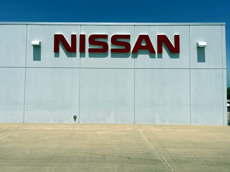 Channel letter sign for Nissan in Champaign, IL