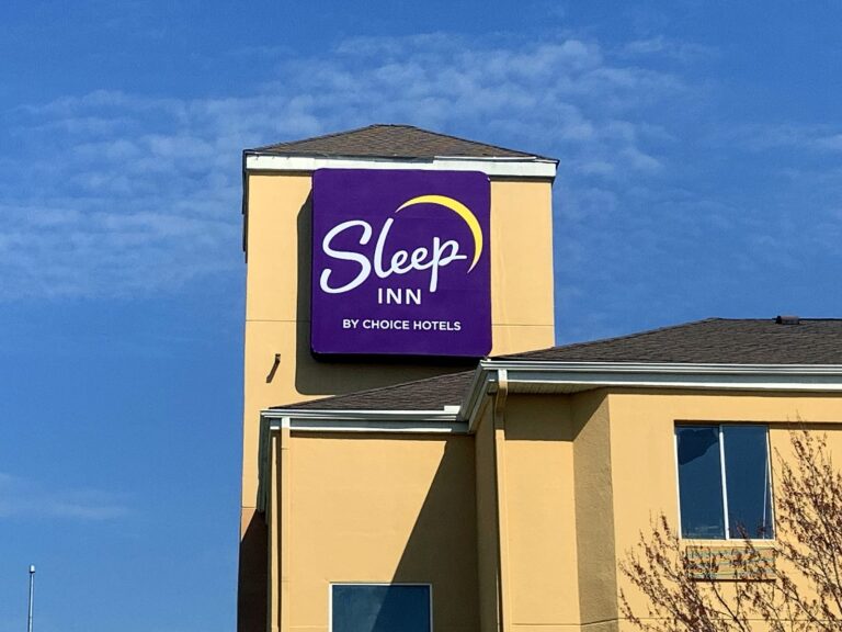 Channel letter sign for Sleep Inn in Springfield, IL