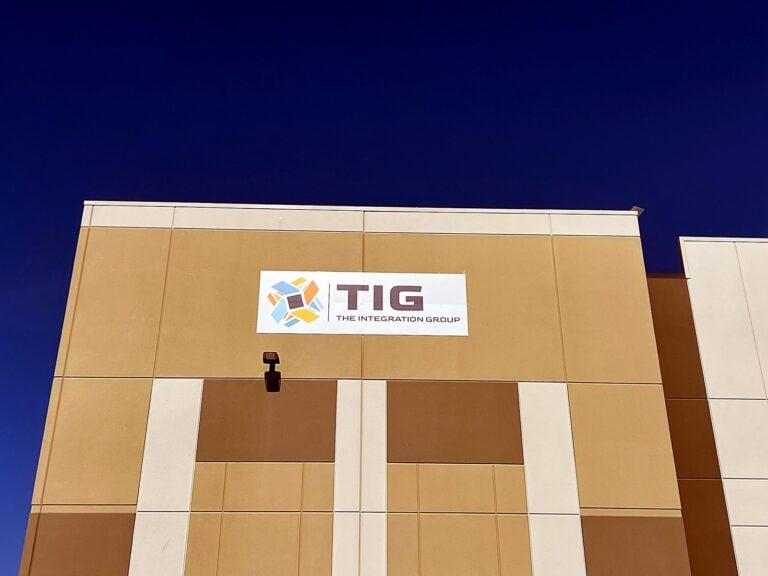 Channel letter sign for TIG - The Integration Group in Pontoon Beach, IL