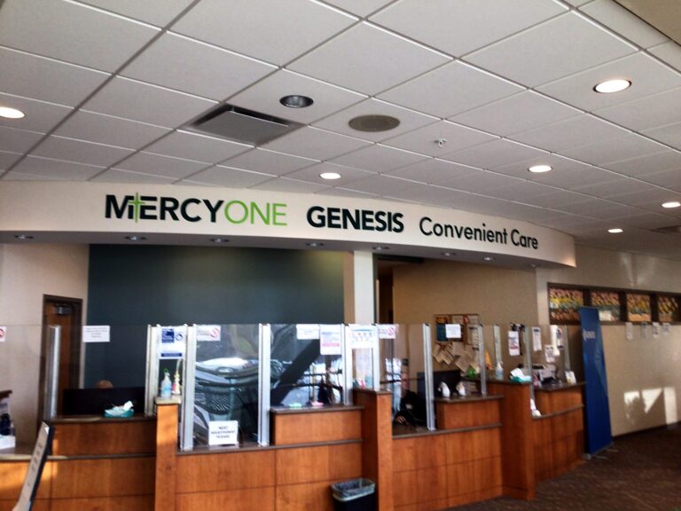 Interior sign for MercyOne Genesis in Moline, IL