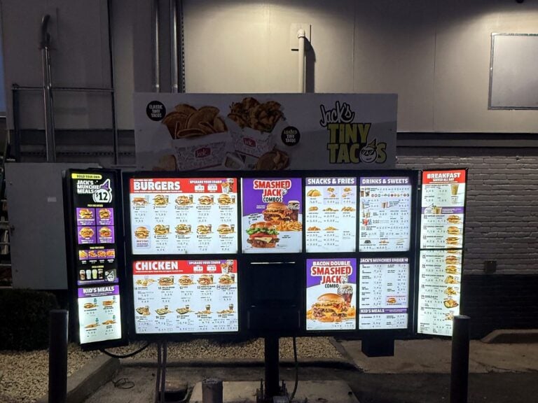 LED message center for Jack in the Box in St. Louis, MO