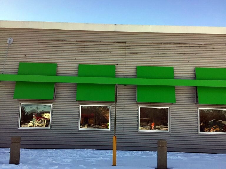 Storefront awnings for Ruler Foods in Belleville, IL – view 2